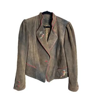 Meindl Women's Brown Suede Jacket Size 40 Germany